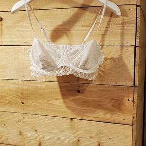 Candie's White Lace Bra